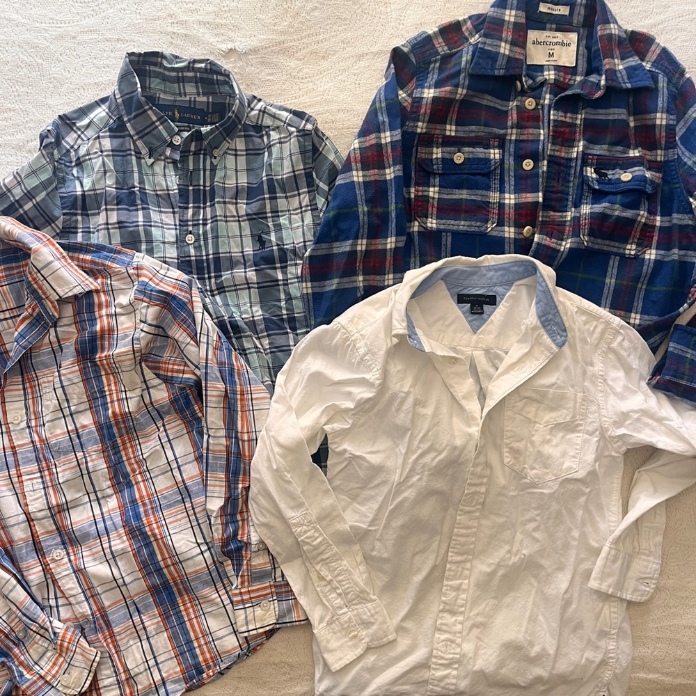 Boy’s Plaid and Solid Shirt Collection